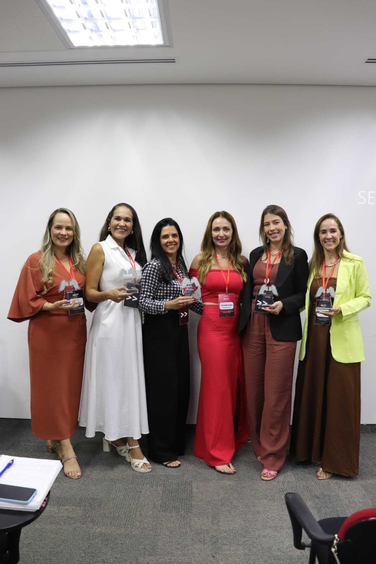 Vivi Benini durante um encontro com nutricionistas